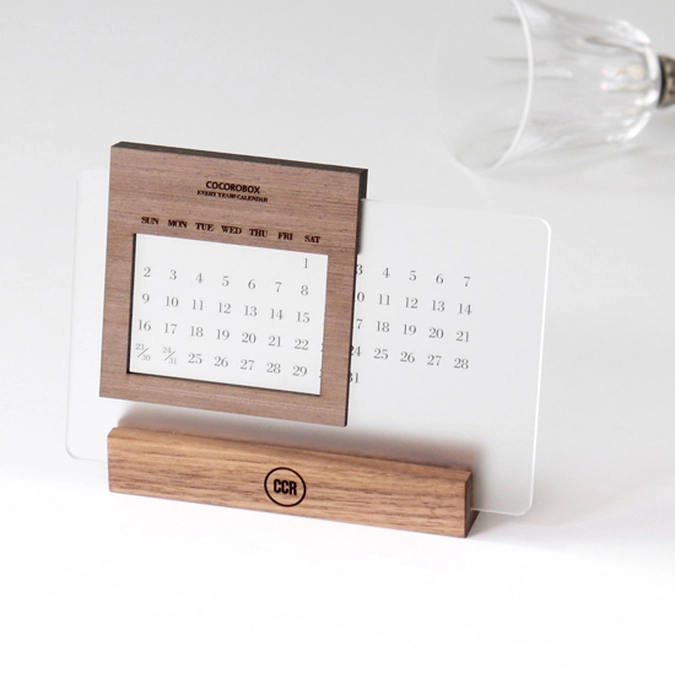 Wooden Calendar Stand